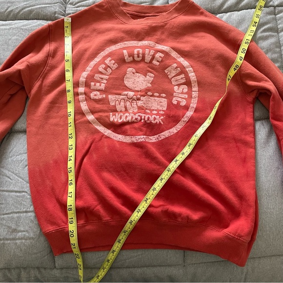 Woodstock Tie Dye Style Crewneck Sweater - Picture 5 of 6